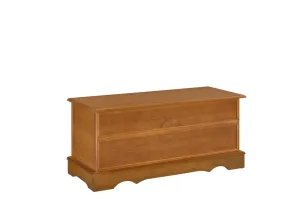 Paula Rectangular Cedar Chest Honey