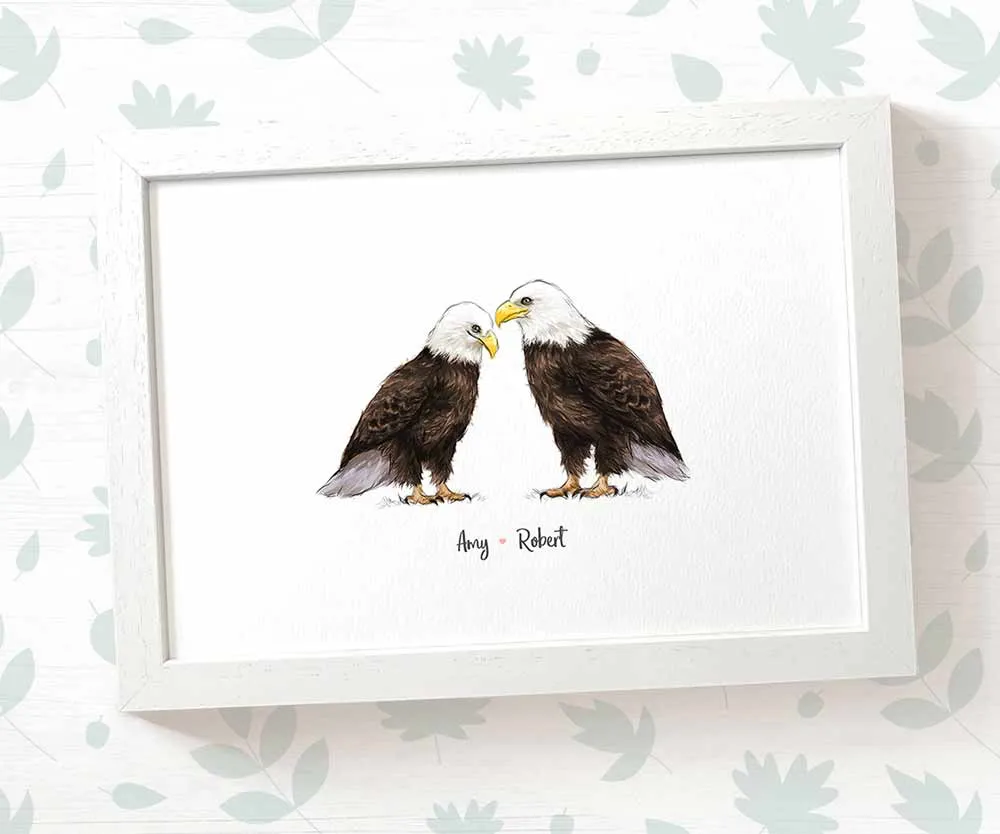 Personalised American Bald Eagle Family Portrait