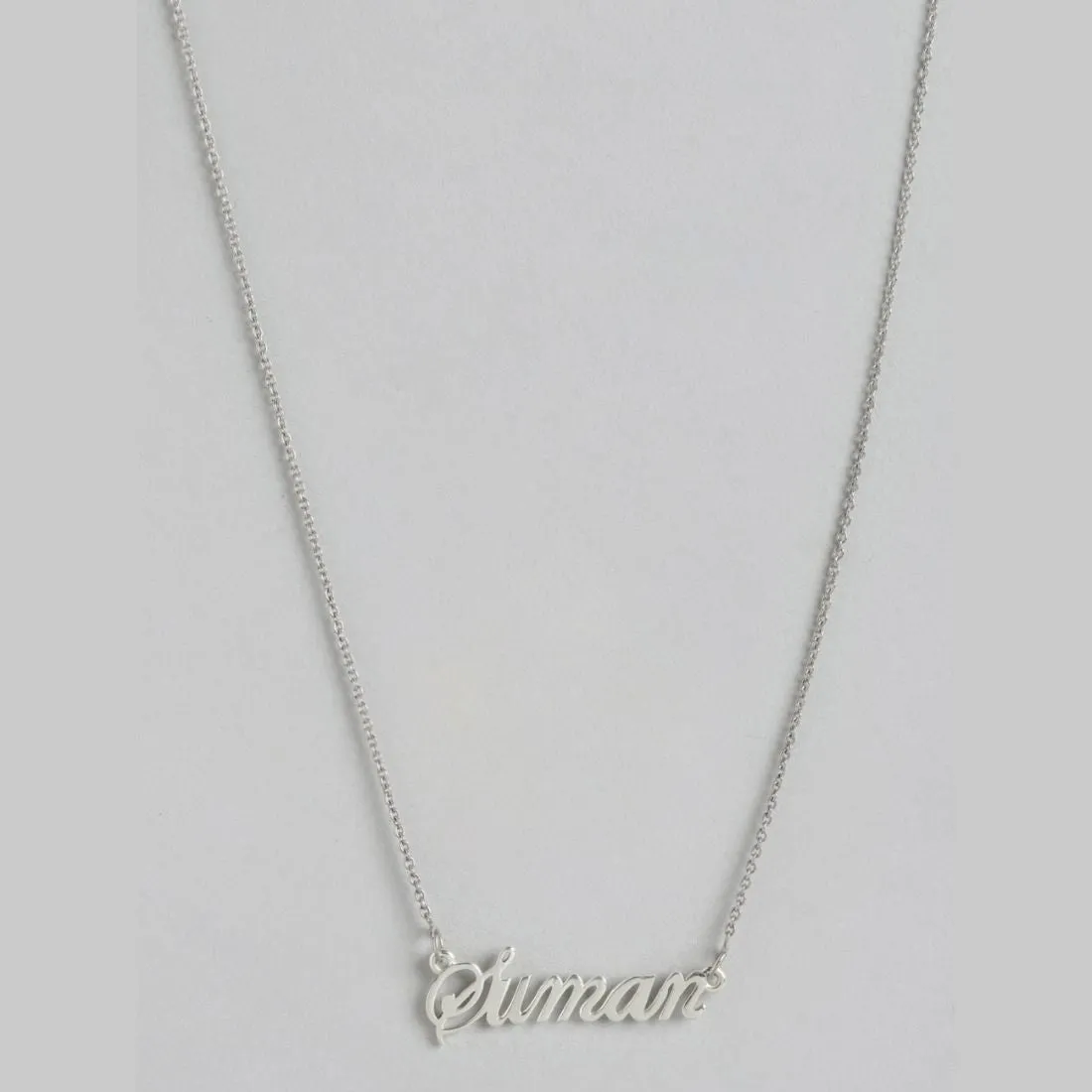 Personalized Eternal Pendant 925 Sterling Silver With Cable Chain