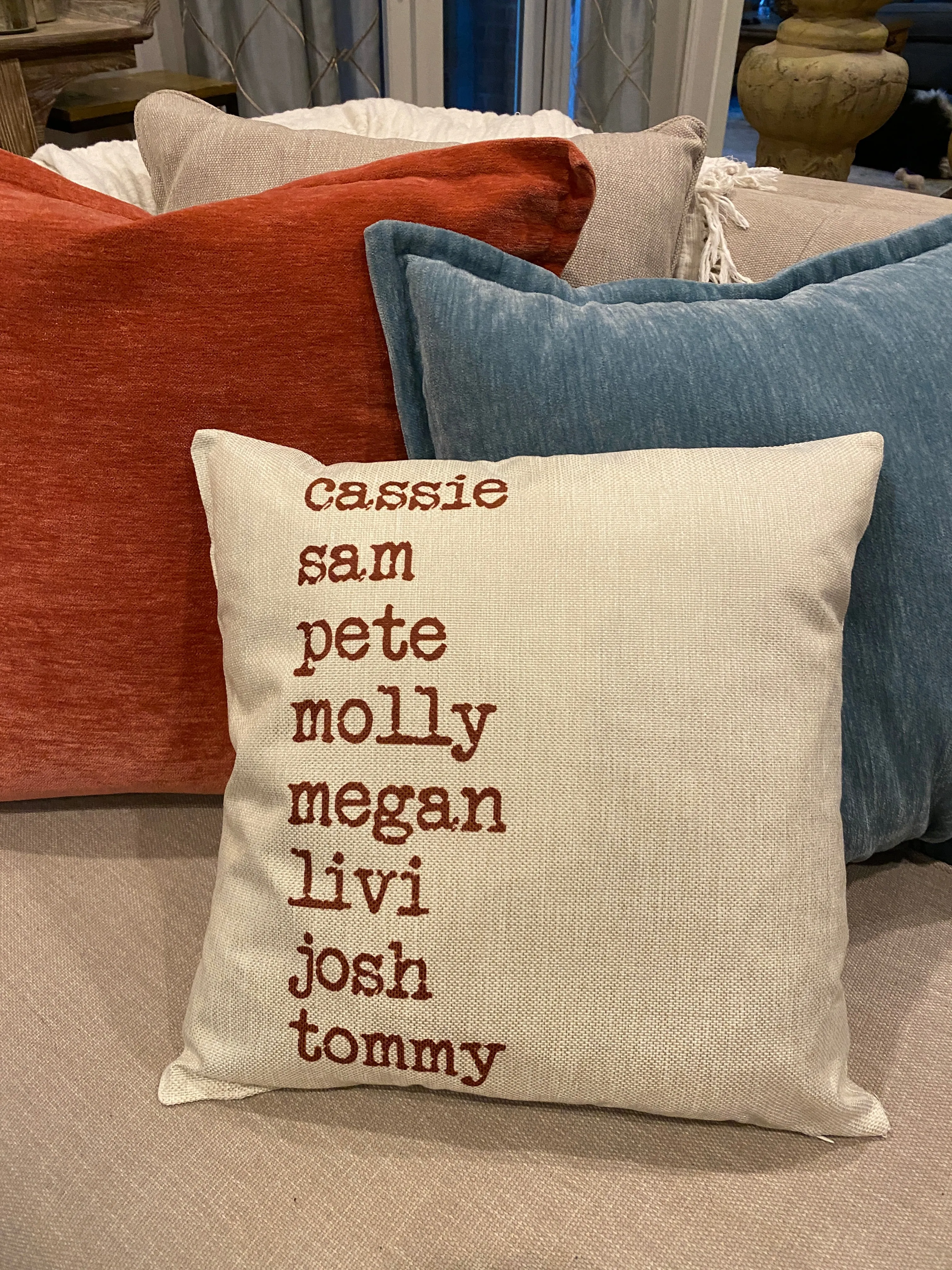 Personalized Grandchildren Pillow