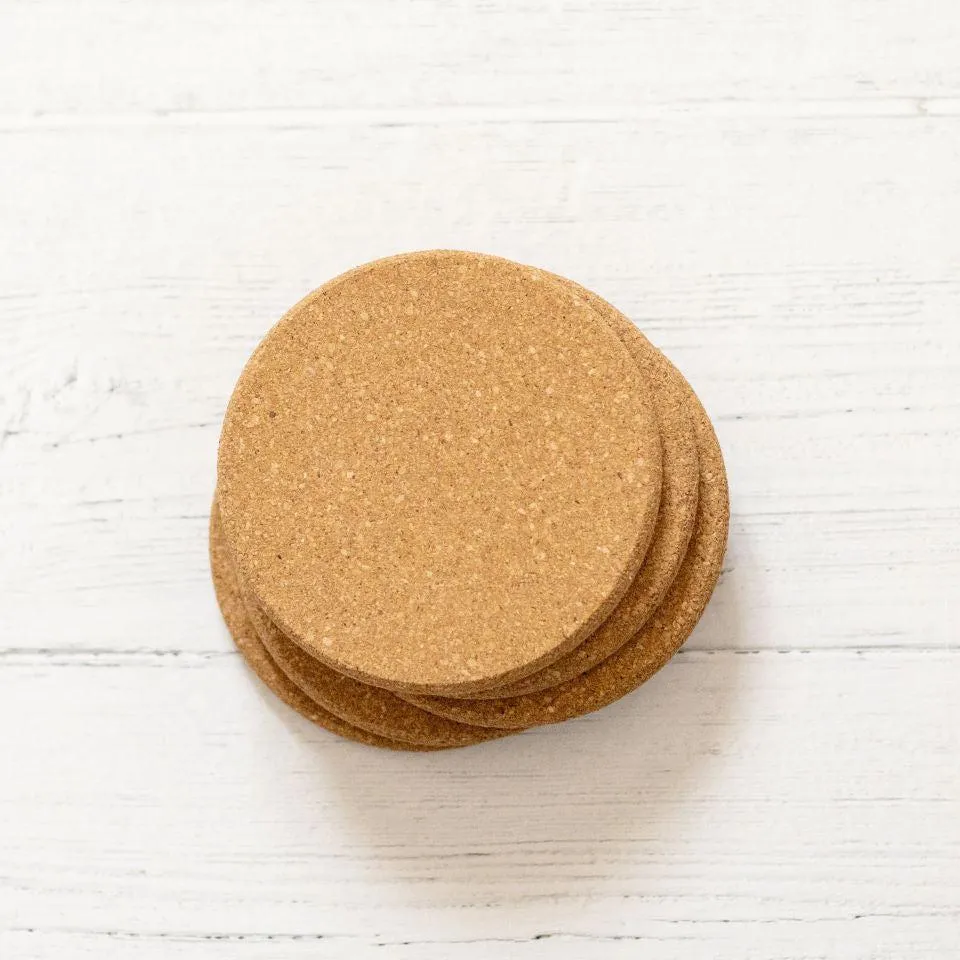 Personalized Wedding Cork Coasters