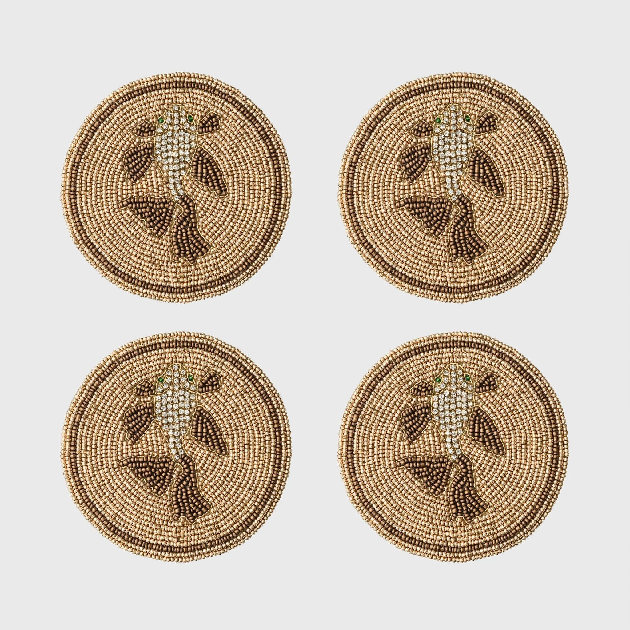 Pisces coasters, set of four