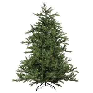 Pre Lit Full Oregon Noble Fir Artificial Christmas Tree