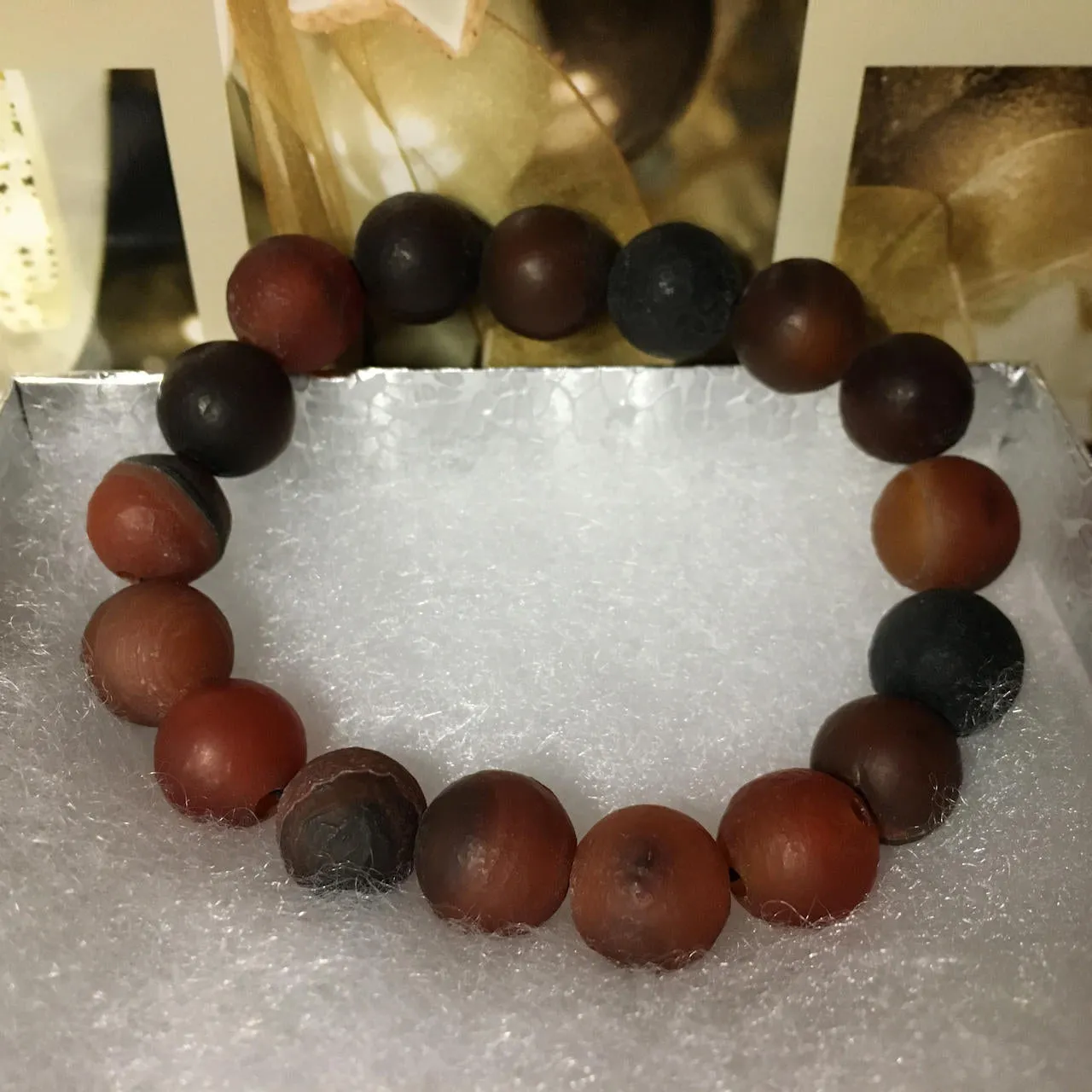 Stunning Natural Agate Gemstone Bracelet-Unique Gifts!