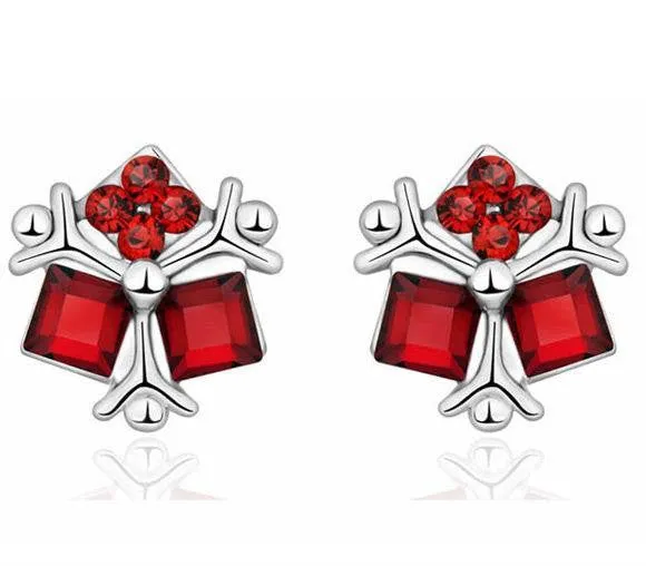 The ruby squares earring