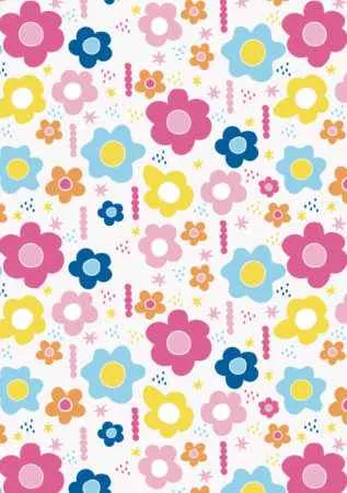 Wrapping Paper - Girly Flowers